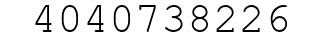 Number 4040738226.