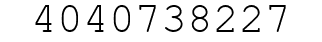 Number 4040738227.
