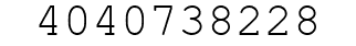 Number 4040738228.