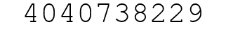 Number 4040738229.