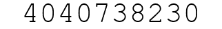 Number 4040738230.