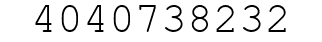 Number 4040738232.