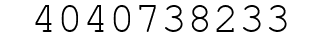 Number 4040738233.