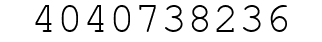 Number 4040738236.