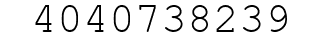 Number 4040738239.