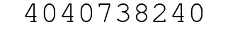 Number 4040738240.