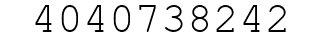 Number 4040738242.