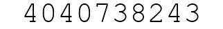 Number 4040738243.
