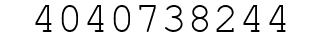 Number 4040738244.