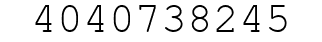 Number 4040738245.