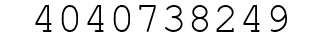 Number 4040738249.