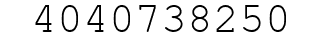 Number 4040738250.