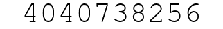 Number 4040738256.