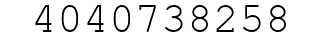 Number 4040738258.