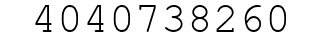 Number 4040738260.