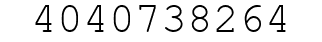 Number 4040738264.