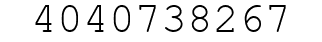 Number 4040738267.
