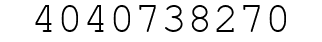 Number 4040738270.