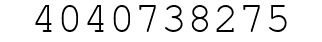 Number 4040738275.