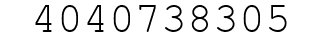 Number 4040738305.