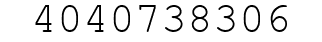 Number 4040738306.