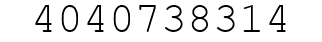 Number 4040738314.