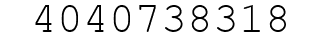 Number 4040738318.