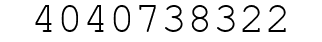 Number 4040738322.