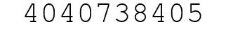 Number 4040738405.