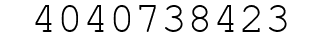 Number 4040738423.