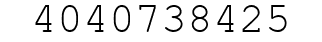 Number 4040738425.
