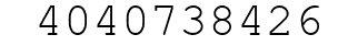 Number 4040738426.