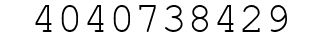 Number 4040738429.