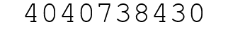 Number 4040738430.