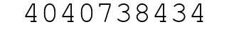 Number 4040738434.