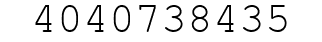 Number 4040738435.