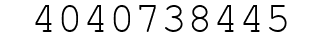 Number 4040738445.