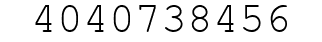 Number 4040738456.