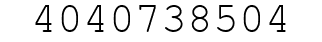 Number 4040738504.
