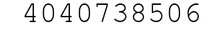 Number 4040738506.