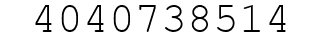 Number 4040738514.