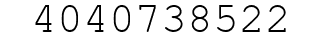Number 4040738522.