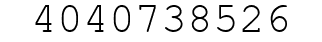 Number 4040738526.
