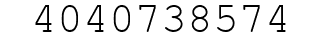 Number 4040738574.