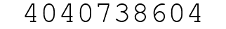 Number 4040738604.