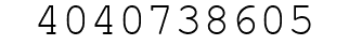 Number 4040738605.