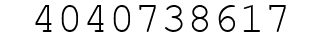 Number 4040738617.
