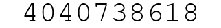 Number 4040738618.