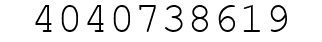 Number 4040738619.