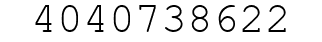 Number 4040738622.